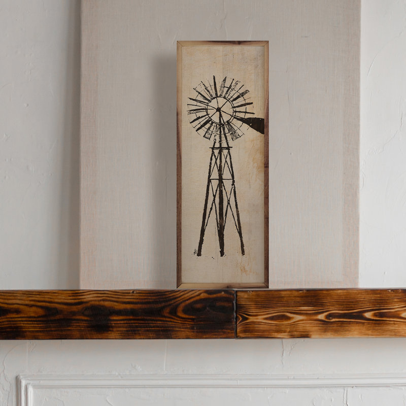 The Old Windmill, 24" H x 8" W