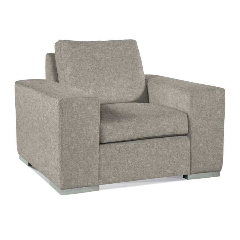 Memphis Armchair, Basic Gray; 0317-83, Honey