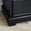 Commode moderne pour chambre à coucher 6 - Commode en bois noir avec unité de rangement spacieuse