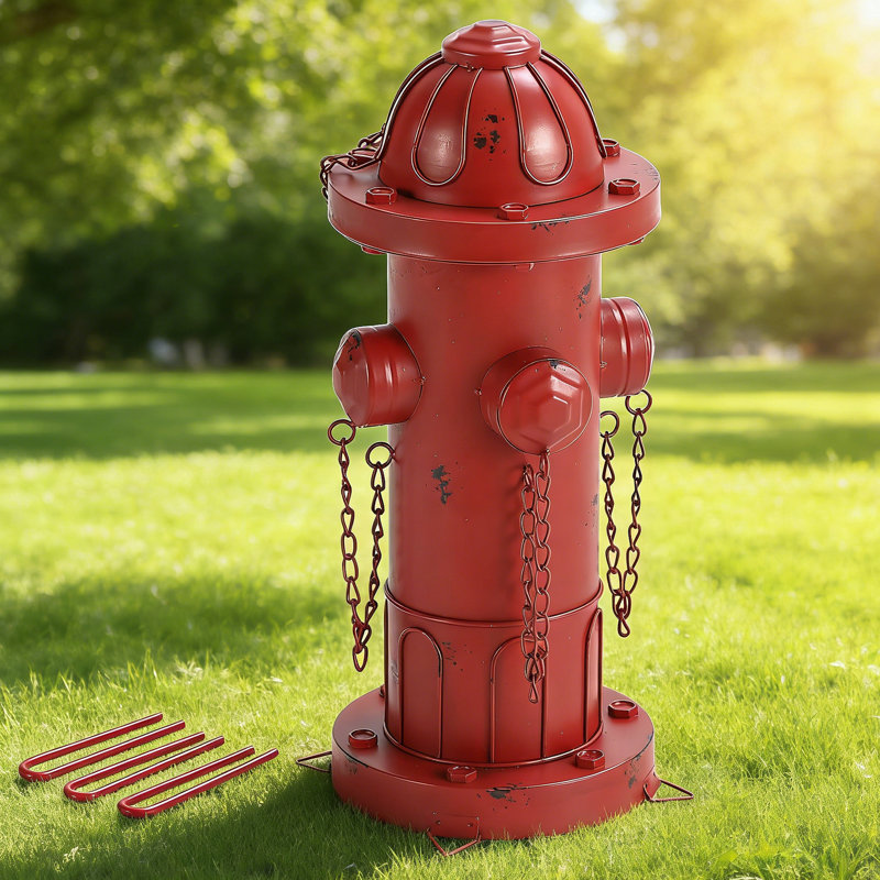 Poteau de pompier 16,5 po en métal pour chien