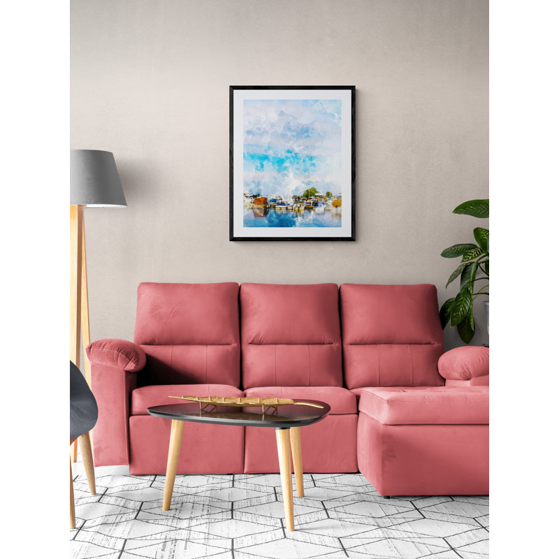 Boats 1 Print by Chamira Young, Black Framed Paper, 30" H x 24" W