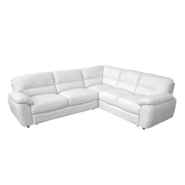 Latitude Run® Adarsh Leather Sectional | Wayfair