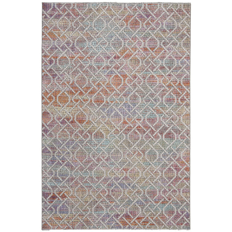 Higginson Provance Performance Abstract Rug, Rectangle 5'3" x 7'6"