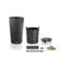Grand pot de fleurs cylindrique en plastique auto-arrosant Cilindro Color 23 pour l'intérieur et l'extérieur, ardoise-760067261-760067263