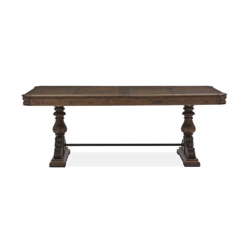 Lauren-Marie Extendable Pine Solid Wood Dining Table