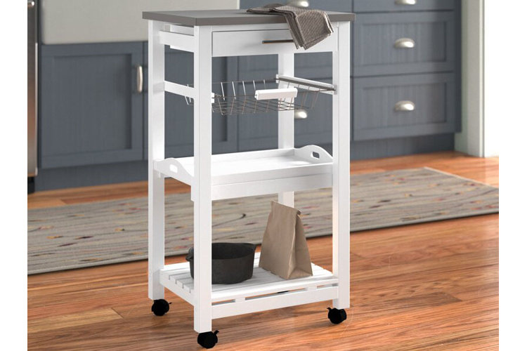 narrow kitchen island