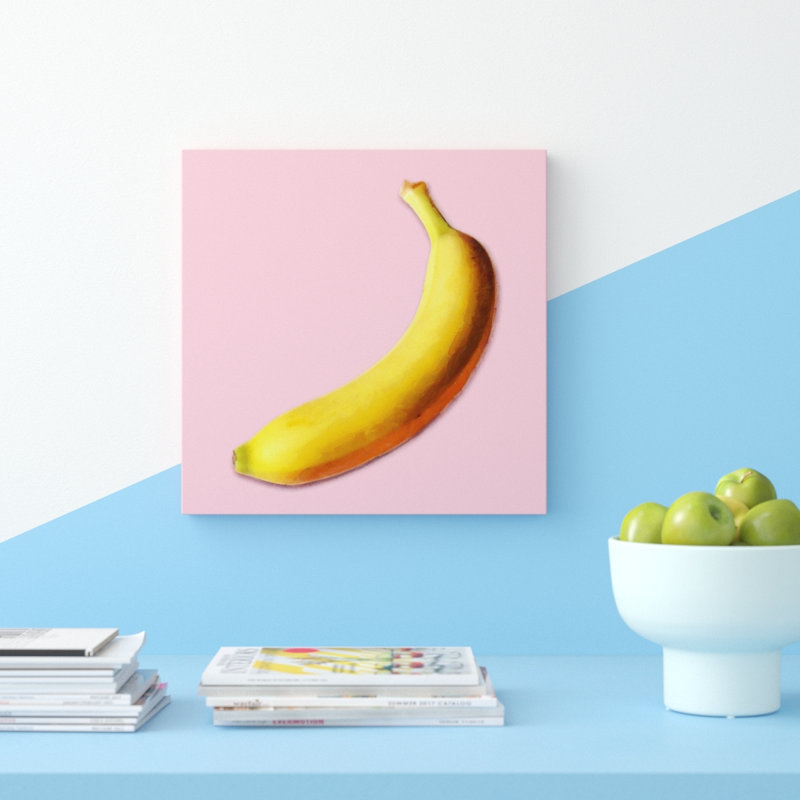Portrait de banane - reproduction sur toile tendue