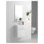 Meuble-lavabo mural 18 po avec lavabo en résine blanche et porte d'armoire à fermeture en douceur 18 po-1356540775-1356540817