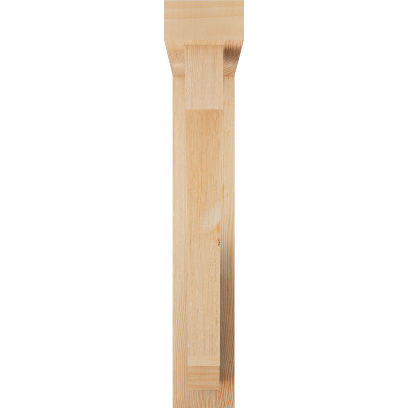 Imperial Block Bracket w/ Offset Brace, 24 x 20, 4"W Douglas Fir (Rough Sawn)
