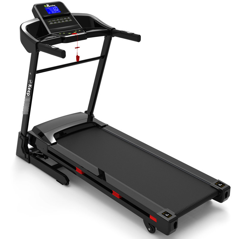 Tapis de course pour gym à domicile - 3,5 CV, inclinaison automatique, pliable, amortisseur de chocs, haut-parleur, moniteur de puissance, coussin d'amortissement, affichage des données