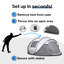 Tente de bateau escamotable pour 4-6 personnes-125299882
