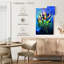 Avery tulipes sur fond bleu-108238476