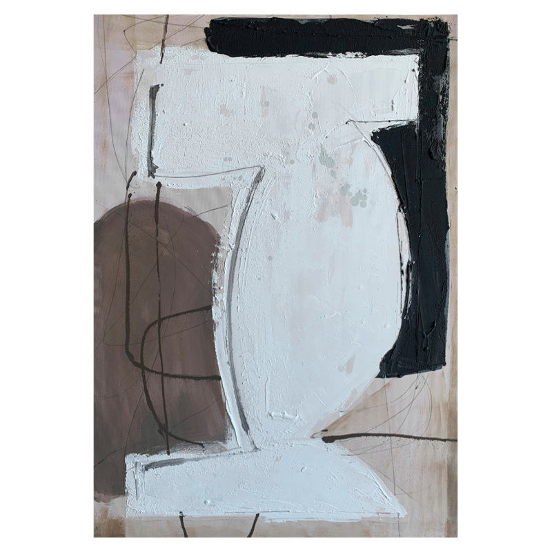 Velora Single Picture Frame Painting on Wood, Without Frame, 150 cm H x 120 cm W