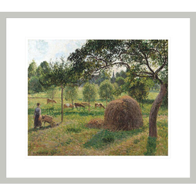«Dusk at Erangy» par Camille Pissarro, impression giclée sur cadre