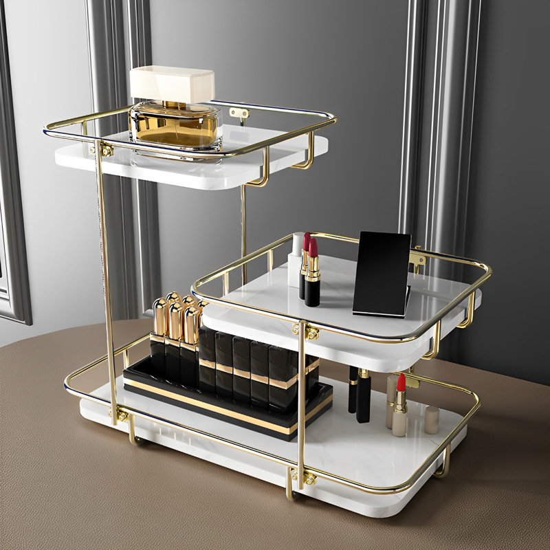 Organisateur de maquillage de salle de bain