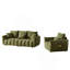 Modern 3+1 Seater Teddy Sofa Combo With Wooden Frame And Plush Cushions For Compact Living Spaces.-681274520