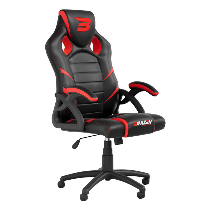 BraZen Puma PC Gaming Chair, Red