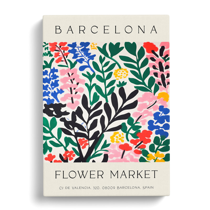 Flower Market Exhibition Barcelona No.5 - Wrapped Canvas, 50cm H x 35cm W x 3cm D