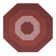 Vienne Solid Color Machine Made Braided Polypropylene Octagon Indoor Outdoor Area Rug