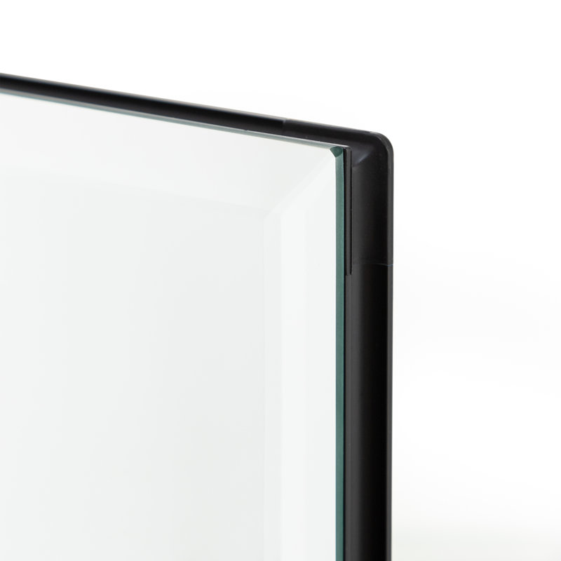 Surface-mounted/Recessed Mirror Cabinet with Mirror with Adjustable Shelf, Black
