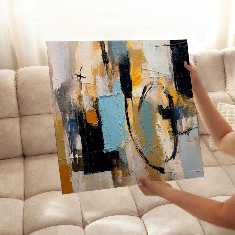 «Abstract Abstract Dreams II», reproduction d'art moderne sans cadre, H 14 po x l 14 po