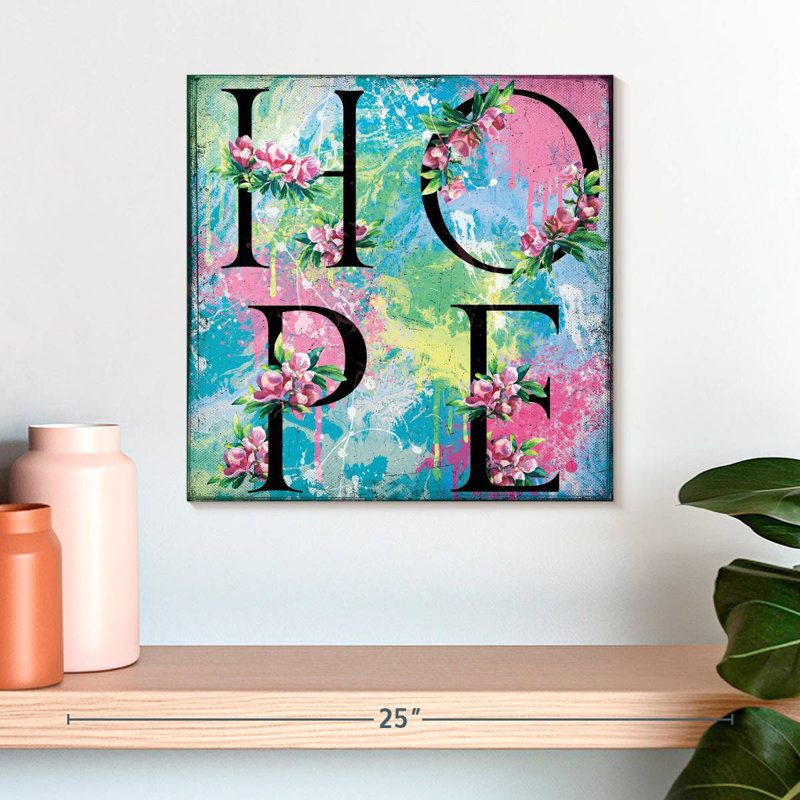 Tergel Hope, typographie, H 16 po x l 16 po
