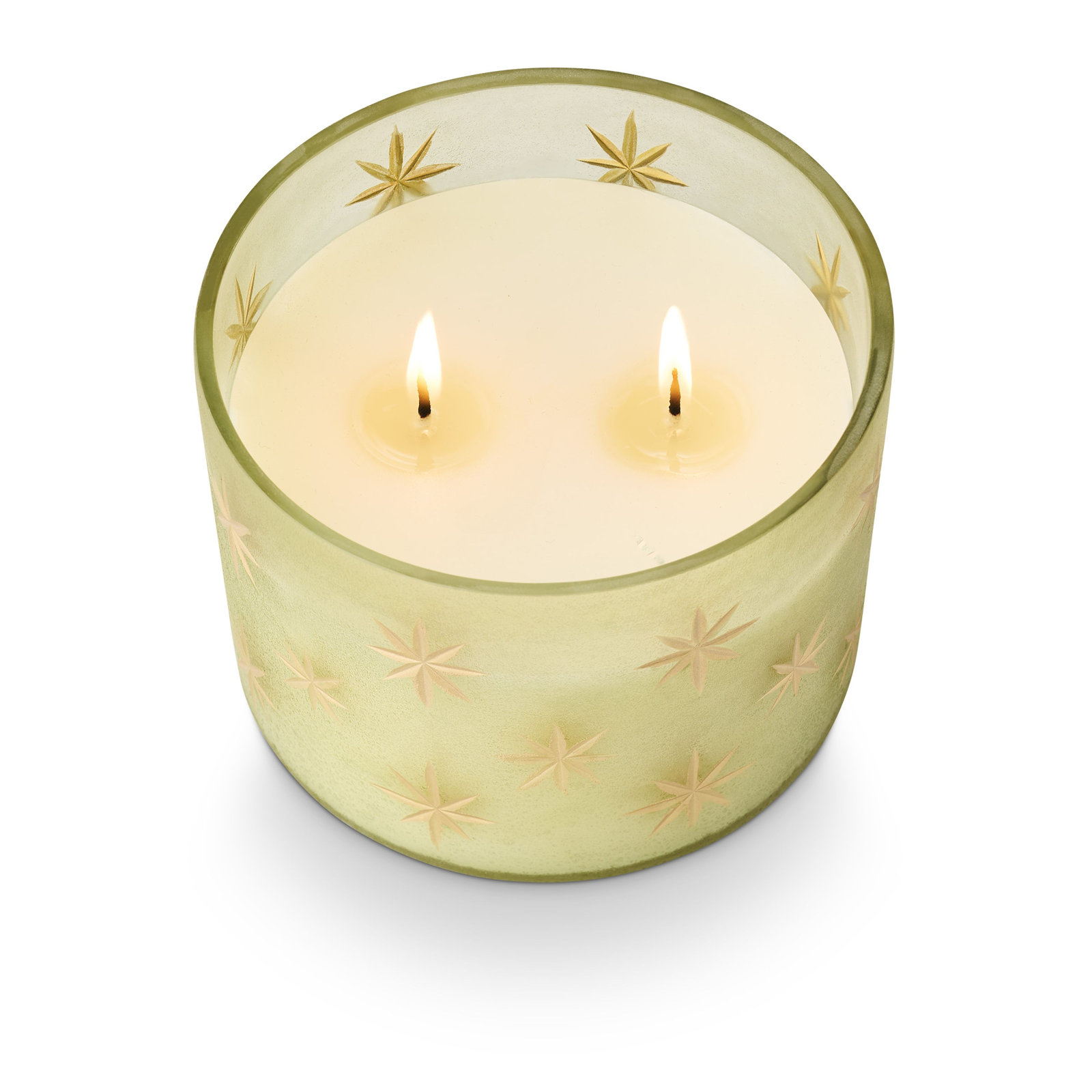 Winter Frstd Star Glass, Green