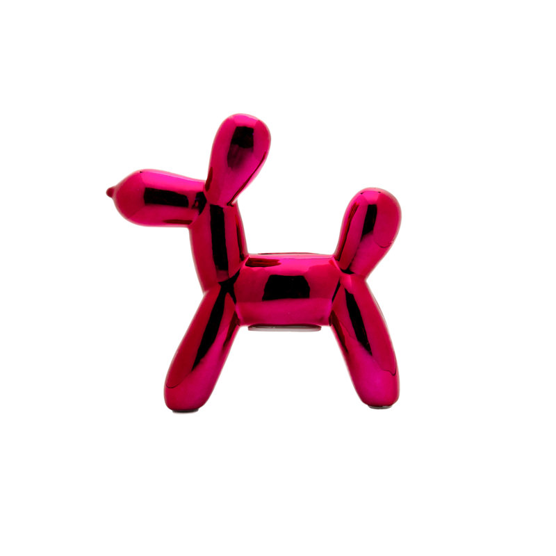 Tirelire pour chien en céramique Plus, H 7,5 po x l 2 po x P 7,5 po, Prune