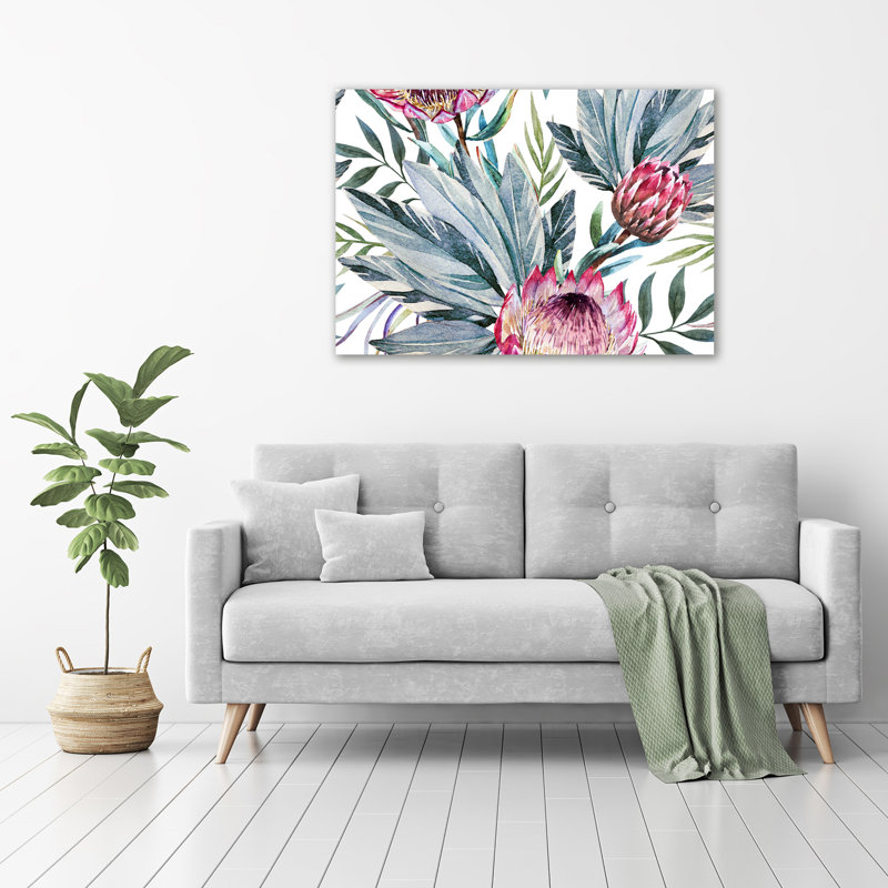 Protea - No Frame Print on Canvas