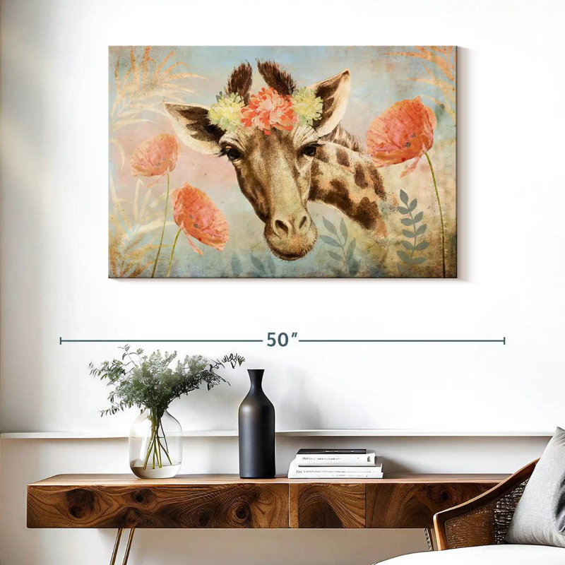 Brampt Giraffe Spring Floral
