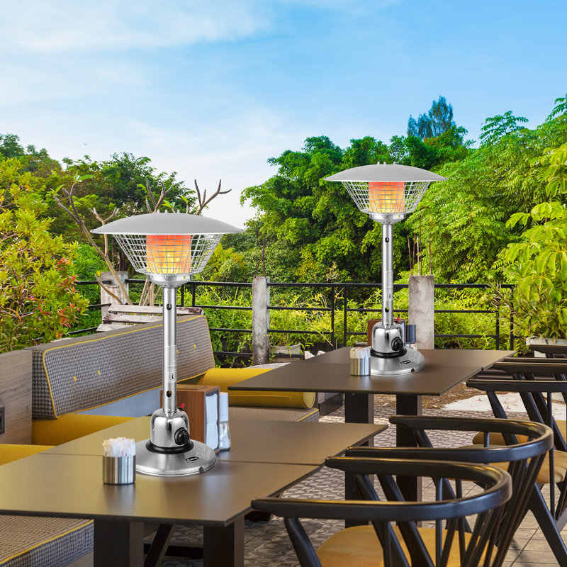 11000 Stainless Steel Propane Tabletop Patio Heater