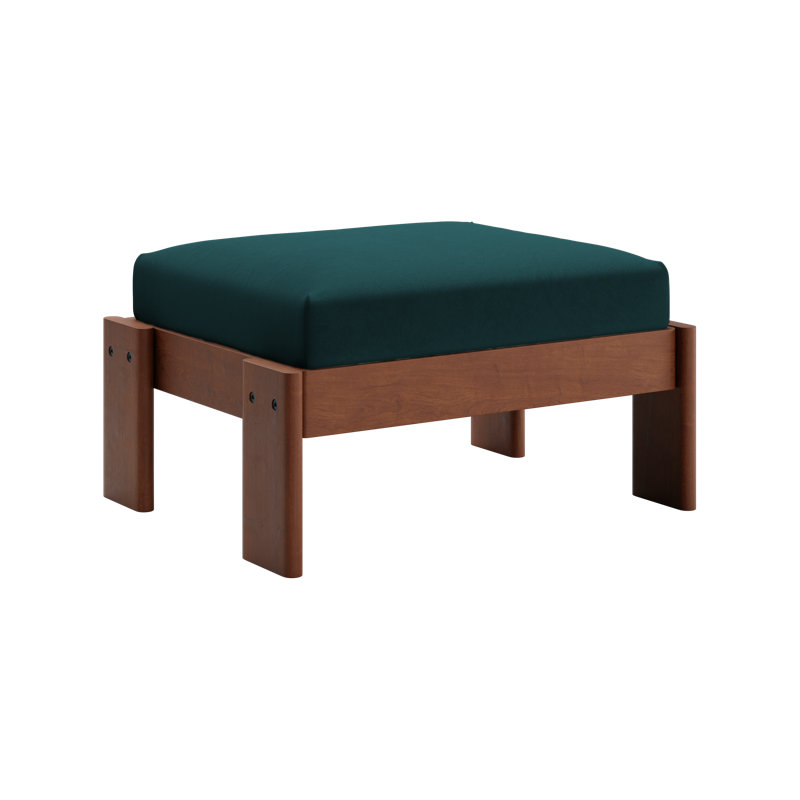 Bacana Ottoman, Moss Recycled Velvet