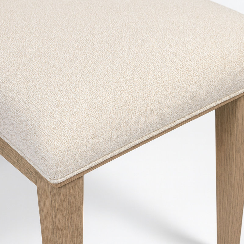 Chaise à dossier arqué en bois - Caramel / Sable blanc (ensemble de 2), Café