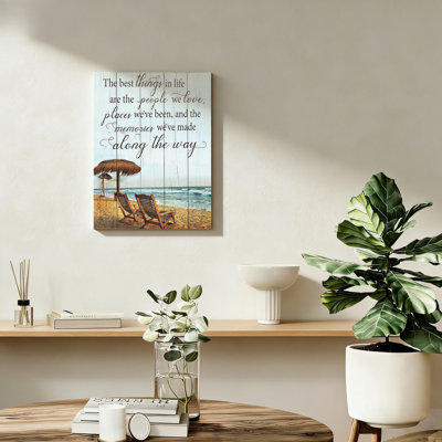 16 po x 24 po Beach Coastal Bathroom Wall Art Motivation Ocean