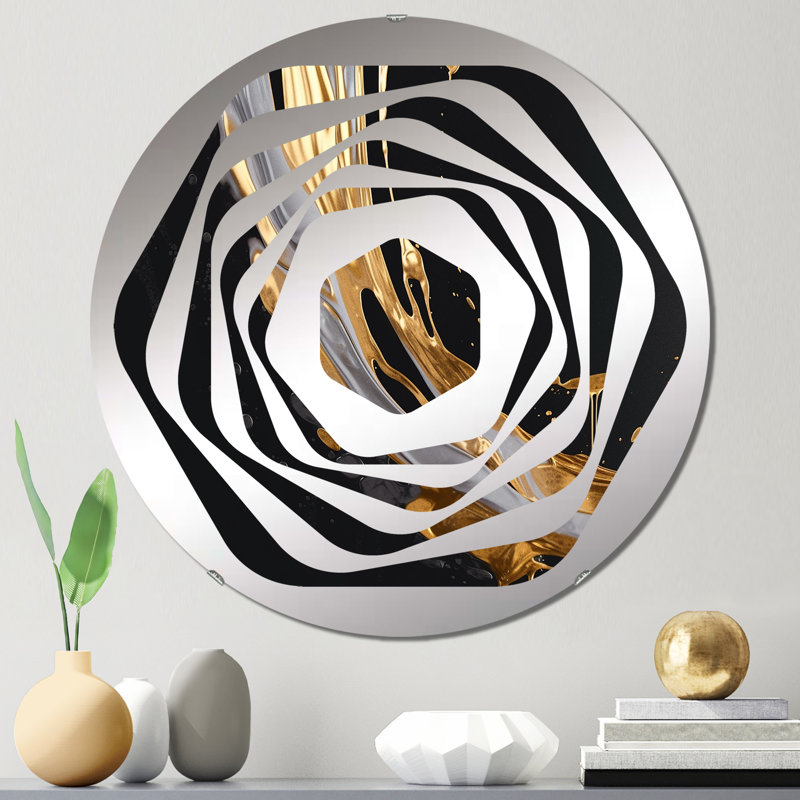 Cythia - Miroir décoratif Amorphe, 23,6 po x 23,6 po