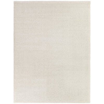 Mace Grey Modern Stripe Area Rug