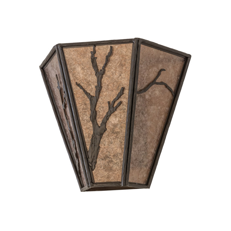 Rustic Lodge Flush Mounted Sconce