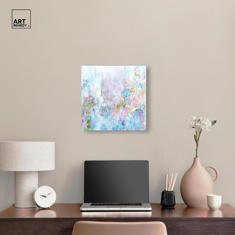 «Doll Memories - Summer Flora», impression murale sur toile par Art Remedy, galerie tendue, 16 x 16, H 16 po x l 16 po
