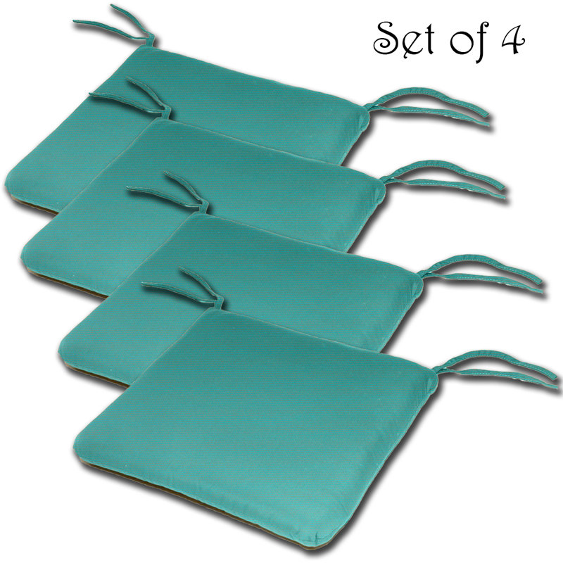 Outdoor 2'' Dining Chair Cushion, Canvas Aruba Sunbrella® Canvas, 2"H x 20"W x 18"D