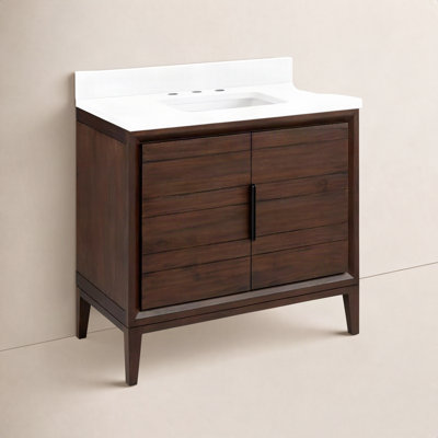 Aliso 36" Carrara Marble Single Bathroom Vanity
