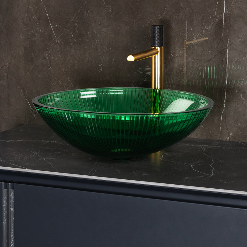 Lina 20'' L Bathroom Sink, Otter Blue