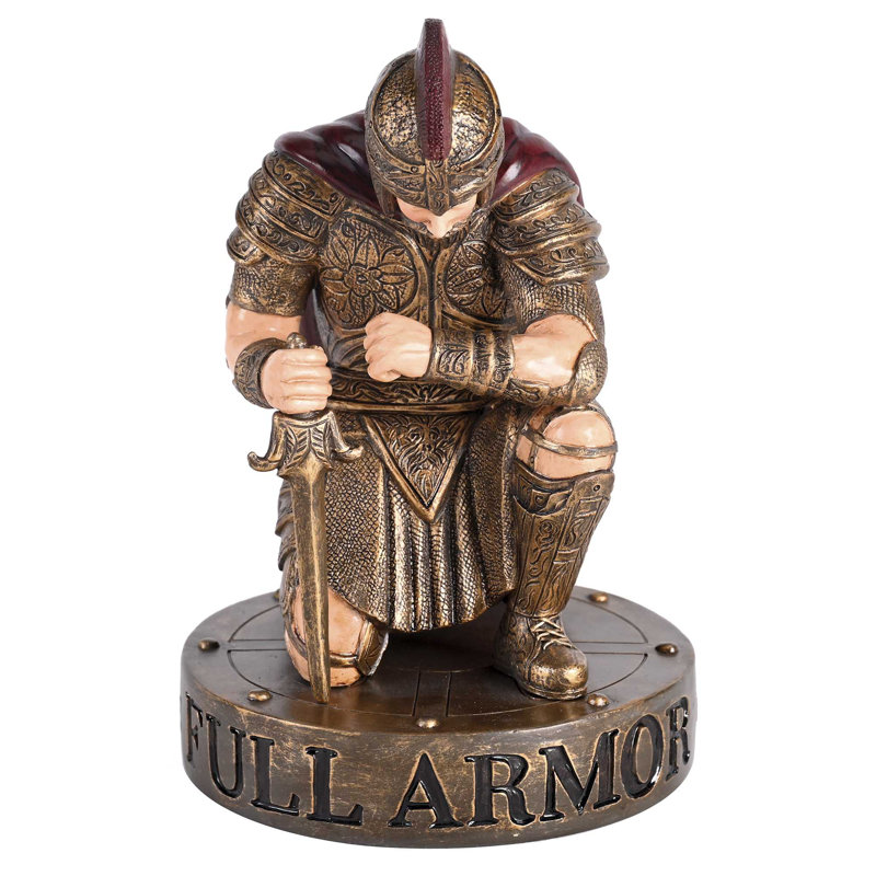 Figurine à genoux pleine armure de Dieu 7H