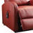 Ricardo Red PU Recliner W/ Power Lift