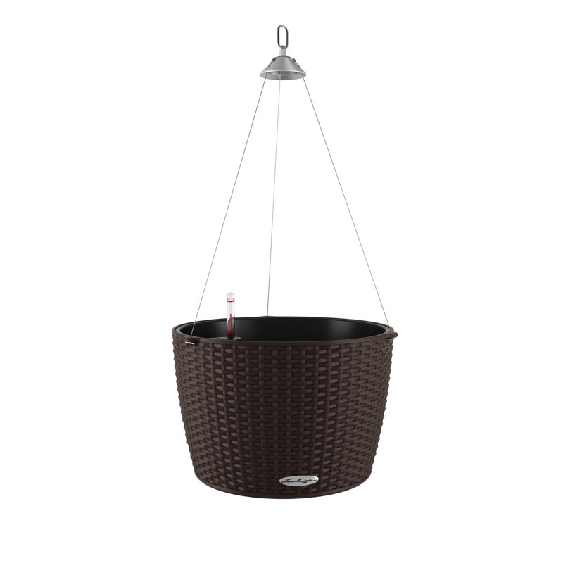 Hanging Planter, Mocha, 23cm H x 35cm W x 35cm D