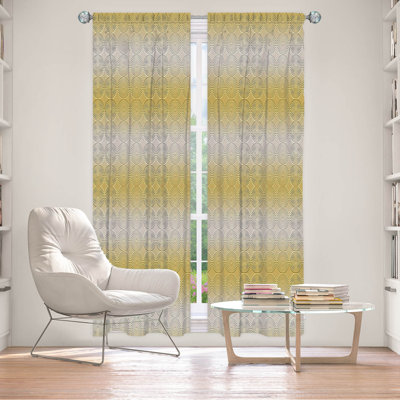 Paire de rideaux obscurcissant en polyester Wanne