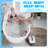 Bubble Bath Mat, Bathtub Mat With Remote Control, Waterproof, Non-Slip, Adjustable 6 Speed, Full Body Spa Massager