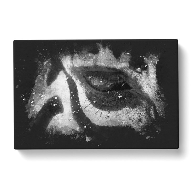 The Eye of a Zebra - Wrapped Canvas, 50cm H x 76cm W x 3cm D