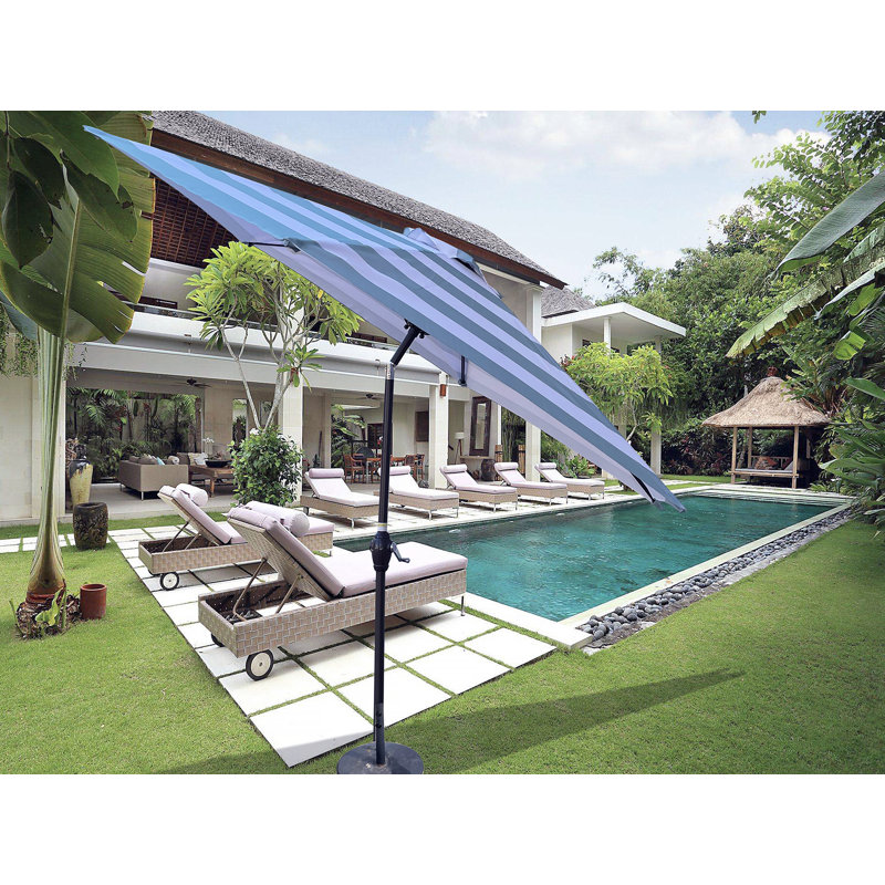 9FT UMBRELLA Ice Stripe, Blue