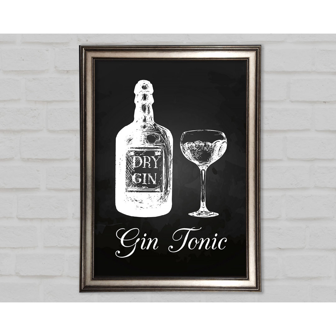 Gin And Tonic Over Ice 3 - Einzelne Bilderrahmen Kunstdrucke