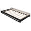 Lit de jour simple rembourré avec lit gigogne escamotable et chargement USB, lit d'invité beige peu encombrant-63665067